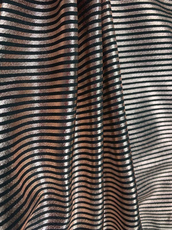 High Waisted Striped Shorts Bottoms: GOLD / M