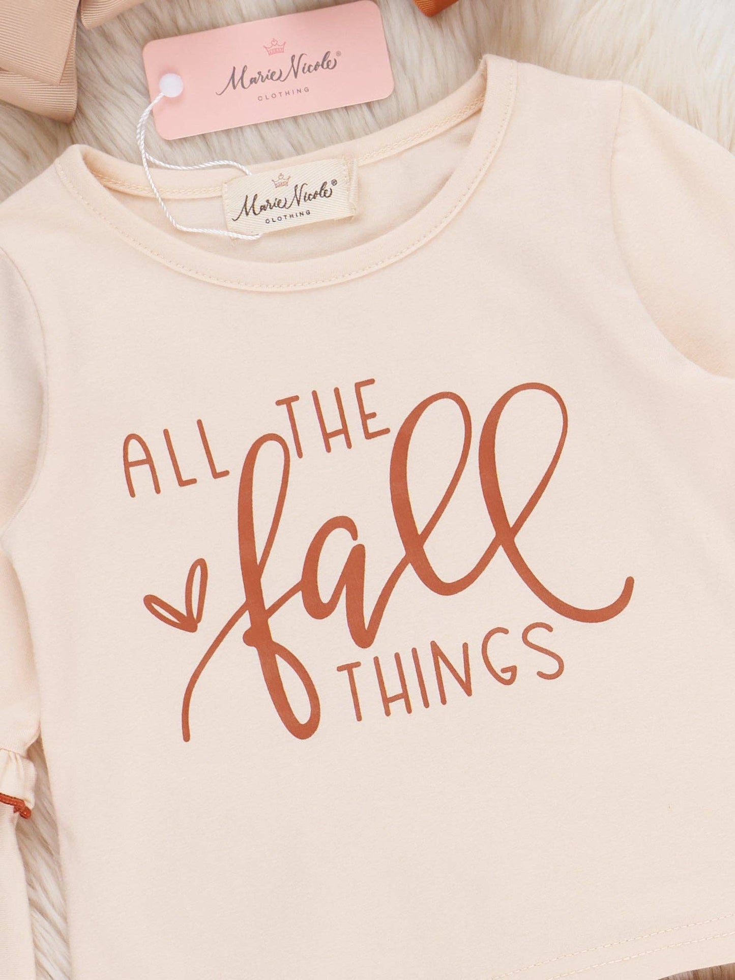 "All the Fall Things" Floral Outfit: XXXL(7yrs)