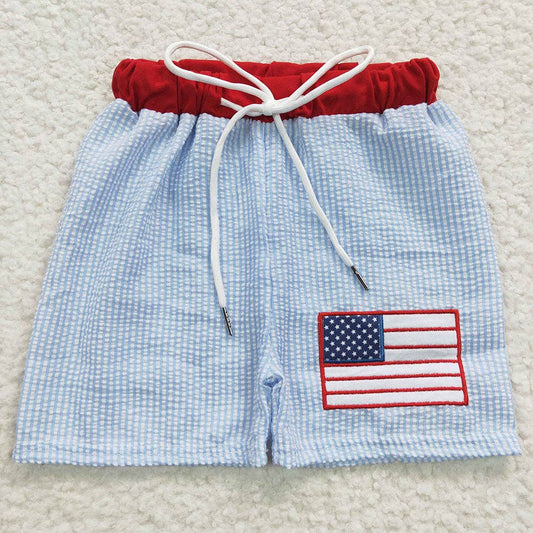 Baby Boys 4th Of July Flag Summer Trunk Swimsuits: 4T