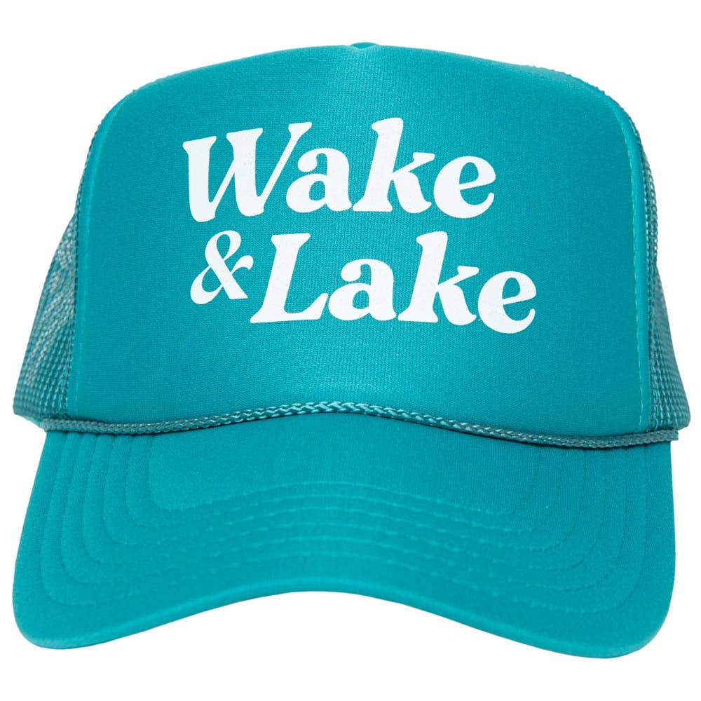 Wake & Lake Wholesale Foam Trucker Cap: Deep Teal